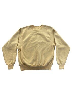 Champion Reverse Weave Sweatshirt Small Yellow Premium Reverse Weave Crewneck Pu